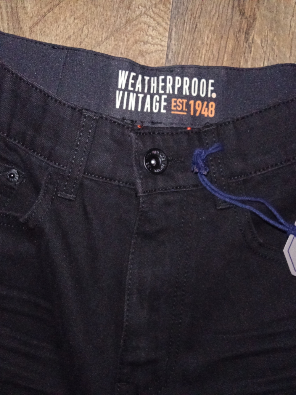 Weatherproof  Vintage Men's Black Stretch Slim Straight Jeans 32 - Picture 5 of 8